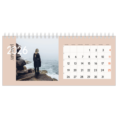 Desk calendars — Overlapping text [January]