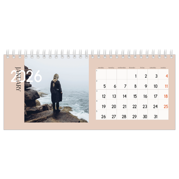 Desk Photo Calendar — Overlapping text