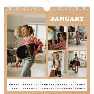 Square calendars  — This year’s editorial [January]