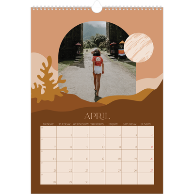 A3 photo calendars — Neutral mountains [April]