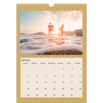 A3 photo calendars — Geometric [January]