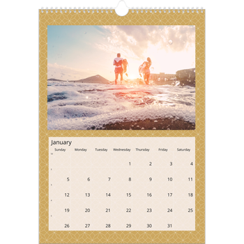 A3 Photo Calendar — Geometric