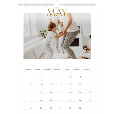A3 photo calendars — Big gold text [cover]