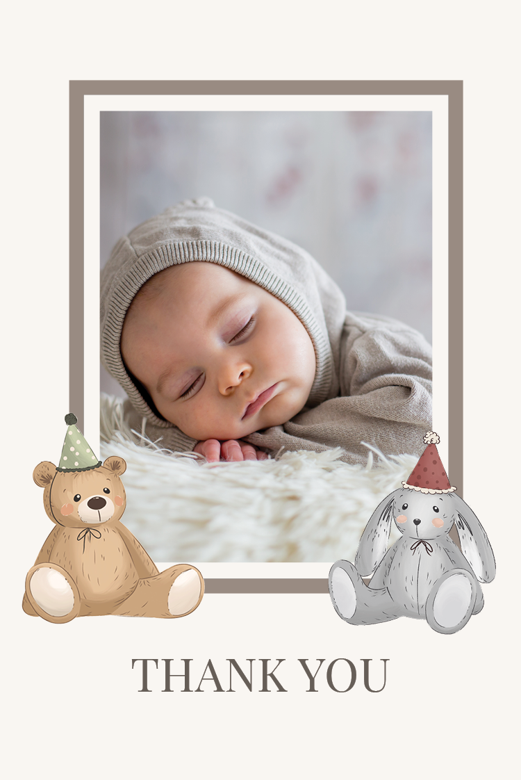 Thank you cards — Little friends