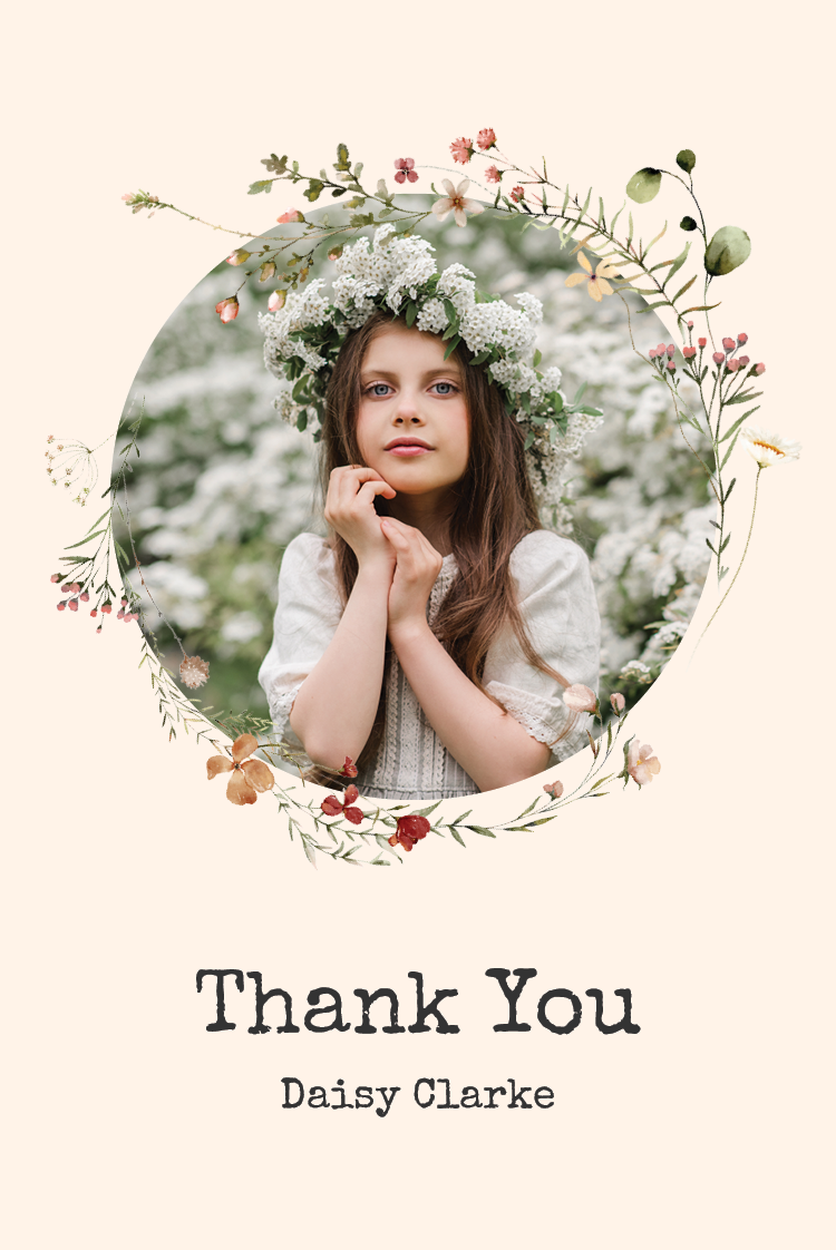 Thank you cards — Secret garden