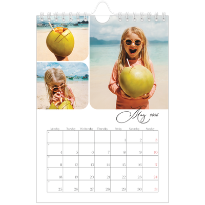 A5 Photo Calendar — Snapshots and script [cover]