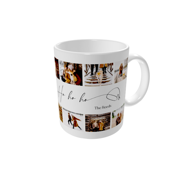 Personalised mugs — Simple Santa mosaic