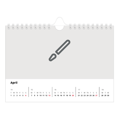 A5 Landscape Photo Calendar — Design your own calendar [April]