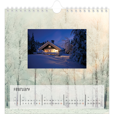 Square calendars  — Back to nature [February]