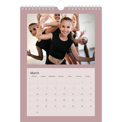 A4 Photo Calendar — Neo Scandi [March]