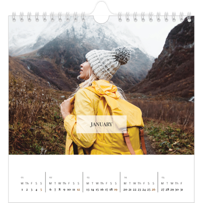Square calendars  — Classic calendar [January]
