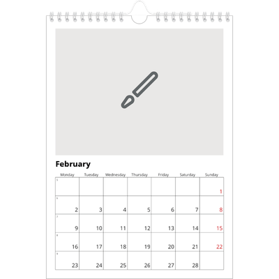 A4 Photo Calendar — Design your own calendar [February]