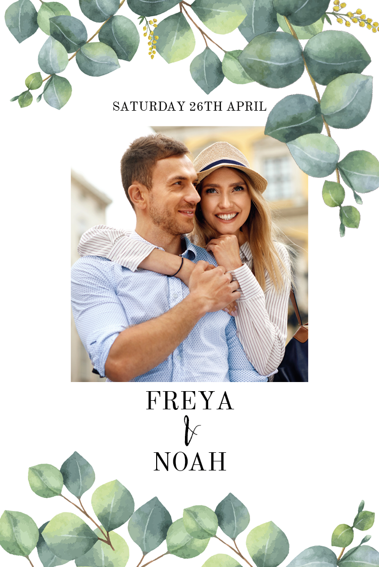 Invitations — Painted foliage