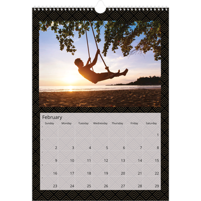 A3 photo calendars — Geometric [February]