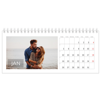 Desk Photo Calendar — Date box overlay