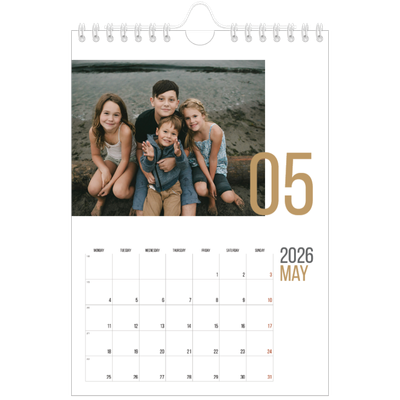 A5 Photo Calendar — Number months [cover]