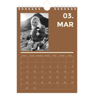 A5 Photo Calendar — Contemporary bold [March]