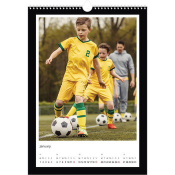 A3 Photo Calendar — Black frame