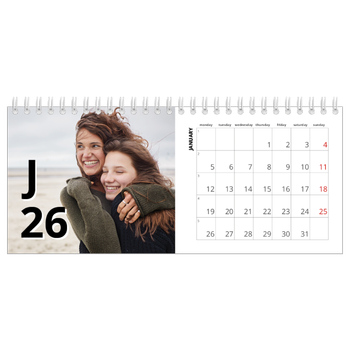 Desk Photo Calendar — Letter style