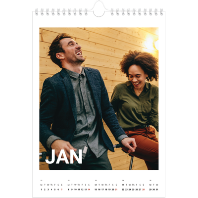 A4 Photo Calendar — Big month [January]