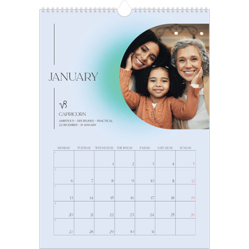 A3 Photo Calendar — Astrology gradients