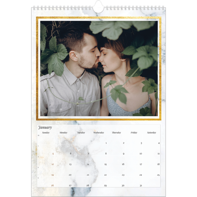 A3 photo calendars — Classic Marble [January]