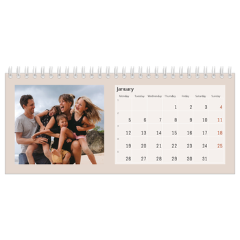 Desk Photo Calendar — Earth colours