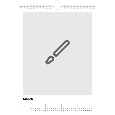 A4 Photo Calendar — Design your own calendar [March]