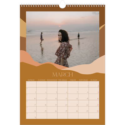 A3 photo calendars — Neutral mountains [March]