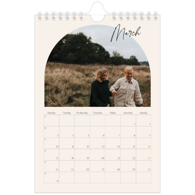 A5 Photo Calendar — Arch memories [March]