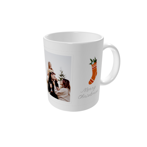 Personalised mugs — Rustic festive tree