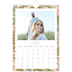 A5 Photo Calendar — Floral wallpapers [April]