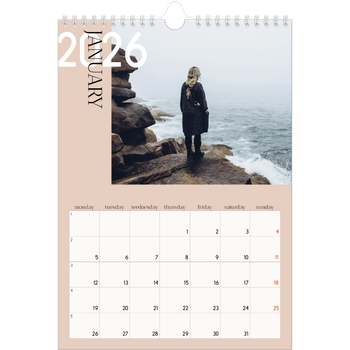 A4 Photo Calendar — Overlapping text