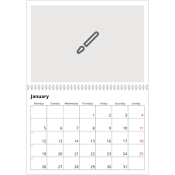 A4 Double Photo Calendar — Design your own calendar