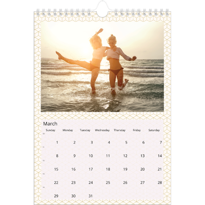 A4 Photo Calendar — Geometric [March]