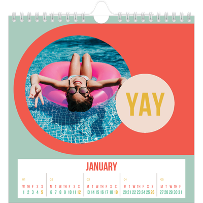 Square calendars  — Bright and beautiful [January]