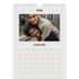 A4 Photo Calendar — Simple ivory [January]