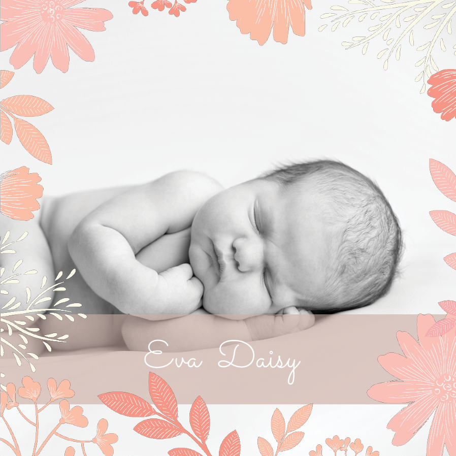 Invitations — Flower baby