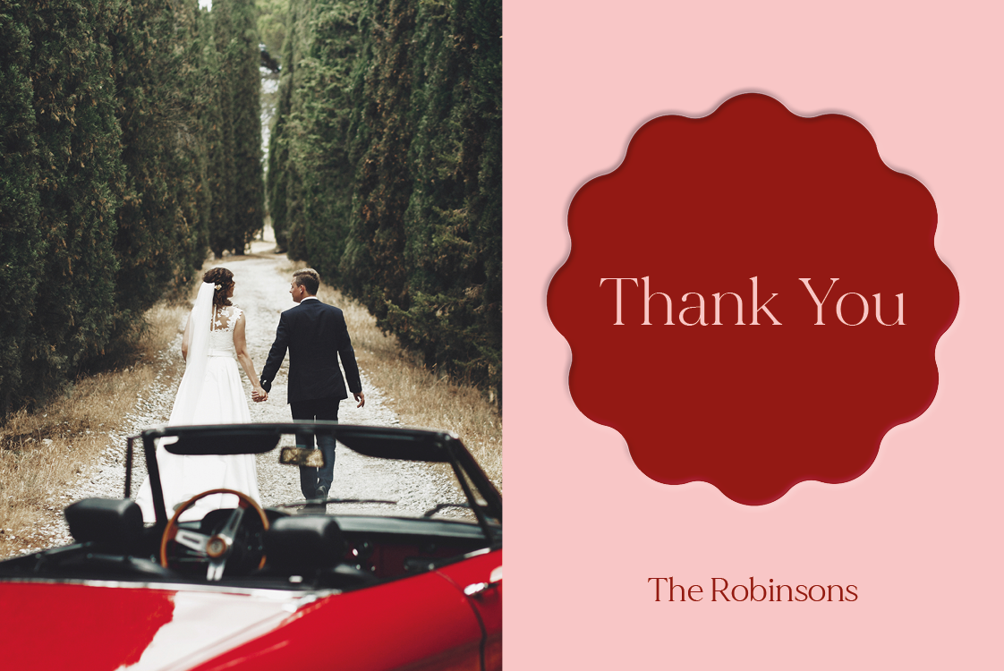 Thank you cards — Vibrant vows