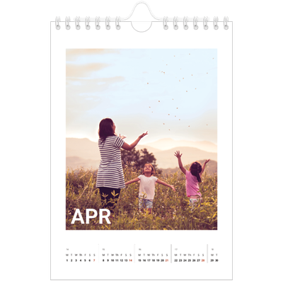 A5 Photo Calendar — Big month [April]
