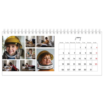 Desk calendars — Photo arrangements [January]