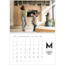 A4 Double Photo Calendar — Letter spotlight [March]