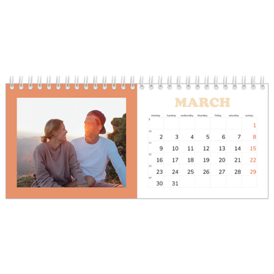 Desk calendars — Retro frames [March]