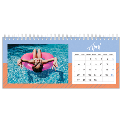 Desk calendars — Colour and pattern [April]