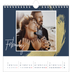 Square calendars  — Gold brush backgrounds [February]