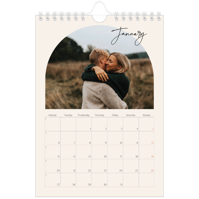 A5 Photo Calendar — Arch memories [January]