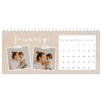 Desk Photo Calendar — Scrapbook calendar