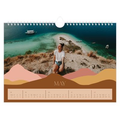 A4 Landscape Photo Calendar — Neutral mountains [cover]