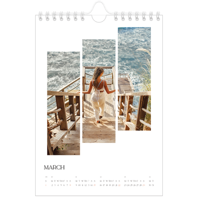 A5 Photo Calendar — Travel mosaics [March]