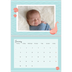 A4 Double Photo Calendar — Cute animals [January]